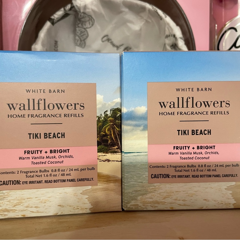 White Barn Tiki Beach Wallflowers Home Fragrance Refills X2 packs